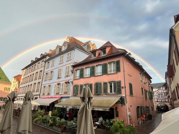 Rainbow in Colmar, France